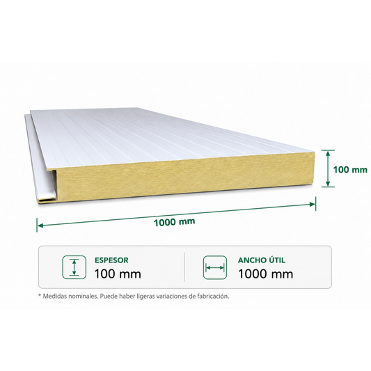 Panel Tipo Sándwich PUR - 4 Pulgadas (100mm)